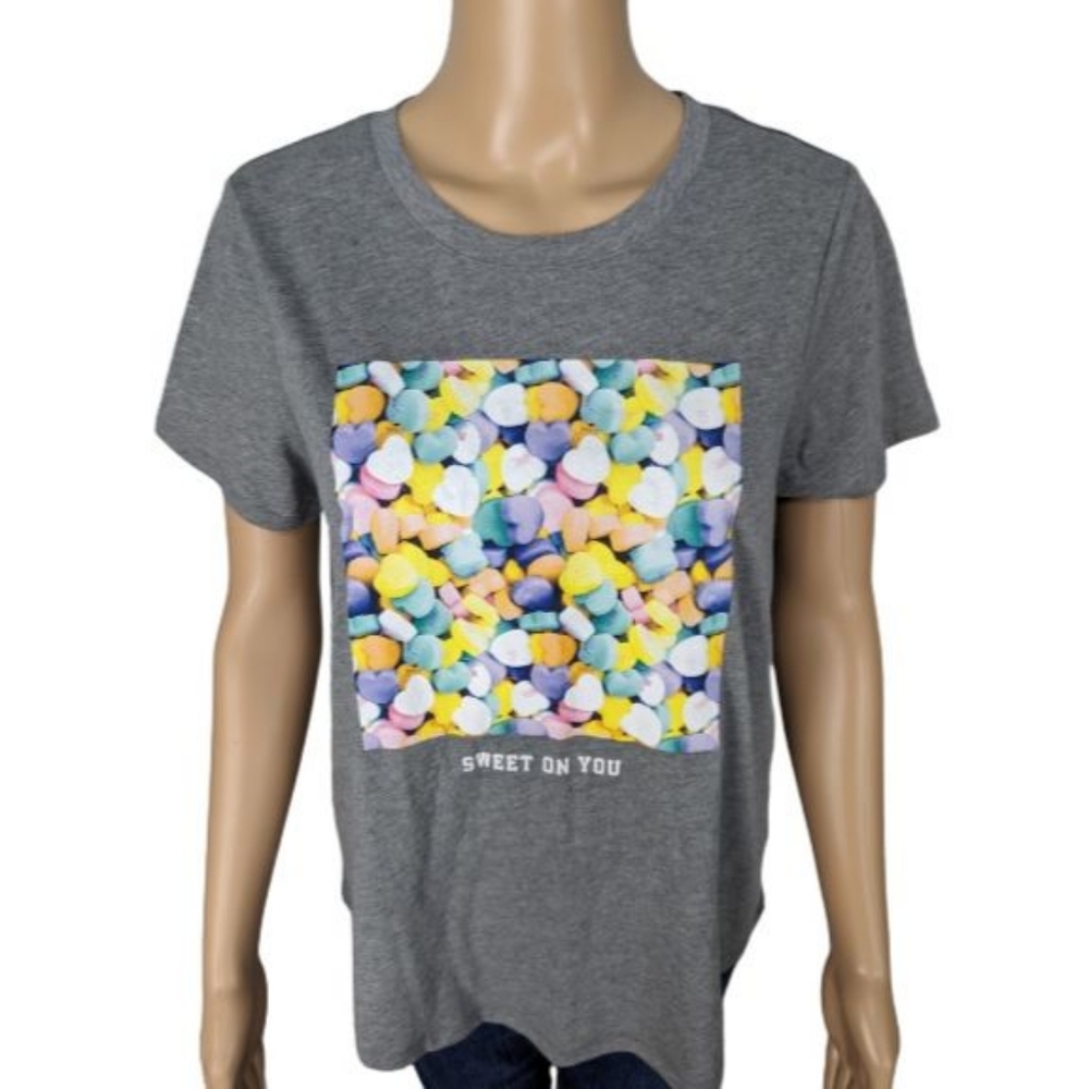 Old Navy Sweet on You Everywear Valentine's Day Graphic T-Shirt M - Picture 3 of 8